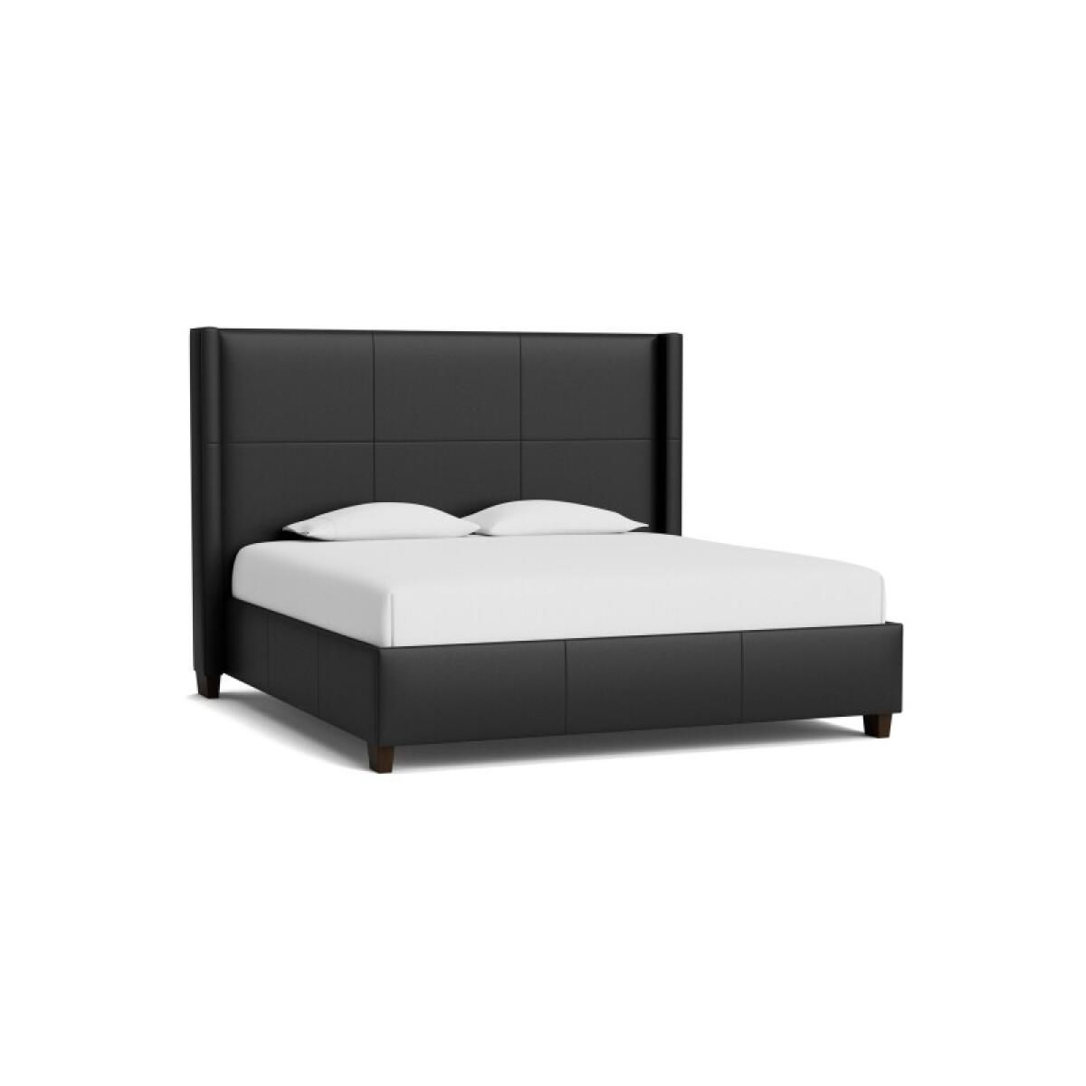 f9a22a003d5a3236855d9f785536a2bb Dublin Leather Upholstered Bed - Image 1