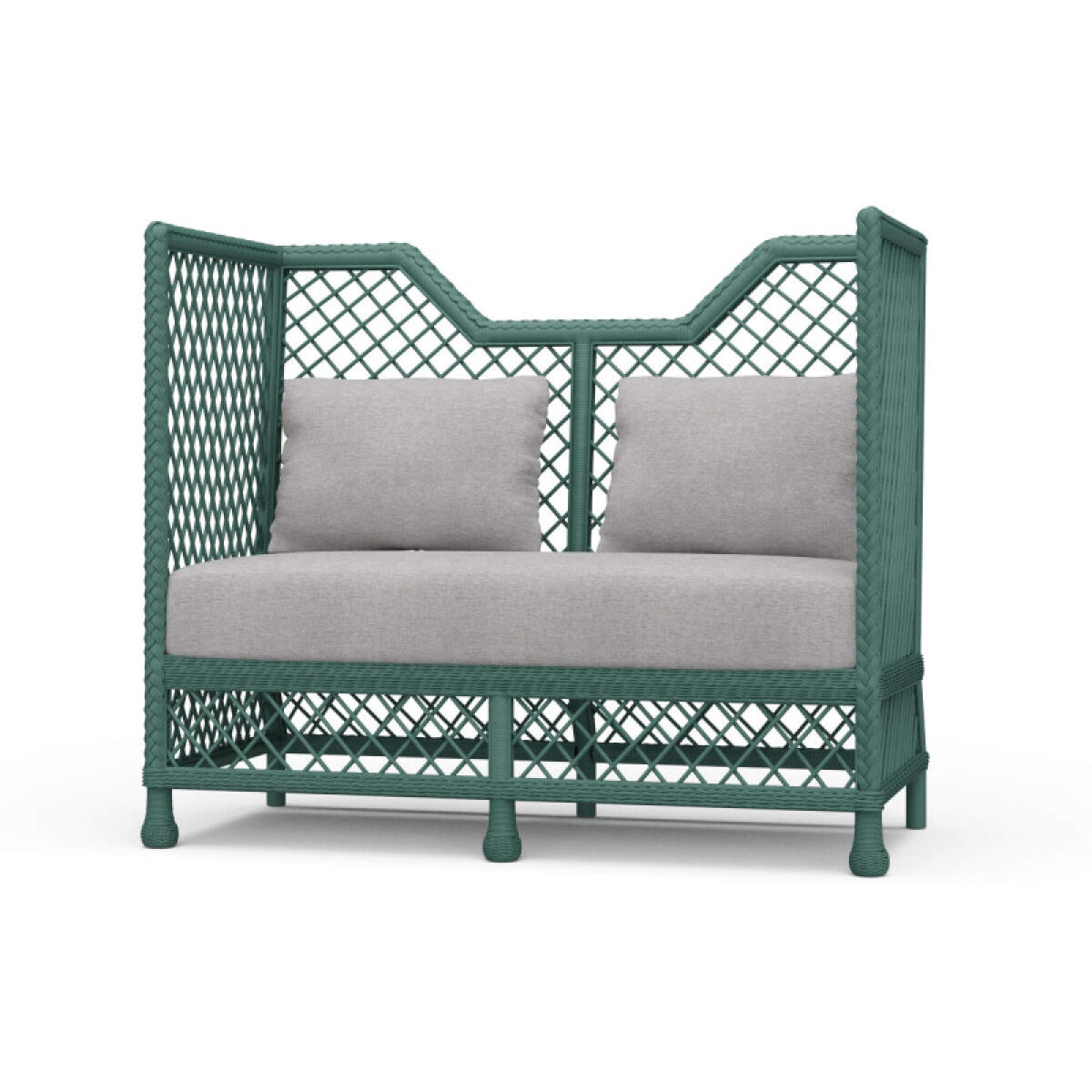 f9a6888ef7d29145c5f45f5aa3c5fede Rabana High Back Rattan Loveseat - Image 1