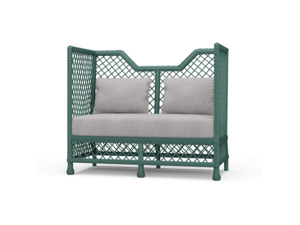 Rabana High Back Rattan Loveseat Loveseats Bramble 2