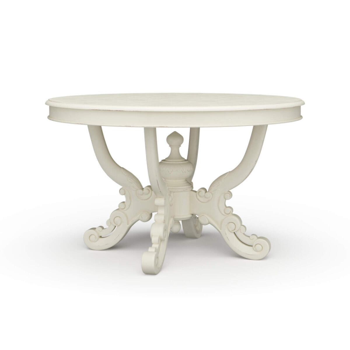 f9b078e1dd66b037254092703e0f8665 Mandolin Dining Table W/ Solid Hardwood Top - Image 1