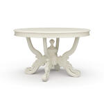 Mandolin Dining Table W/ Solid Hardwood Top