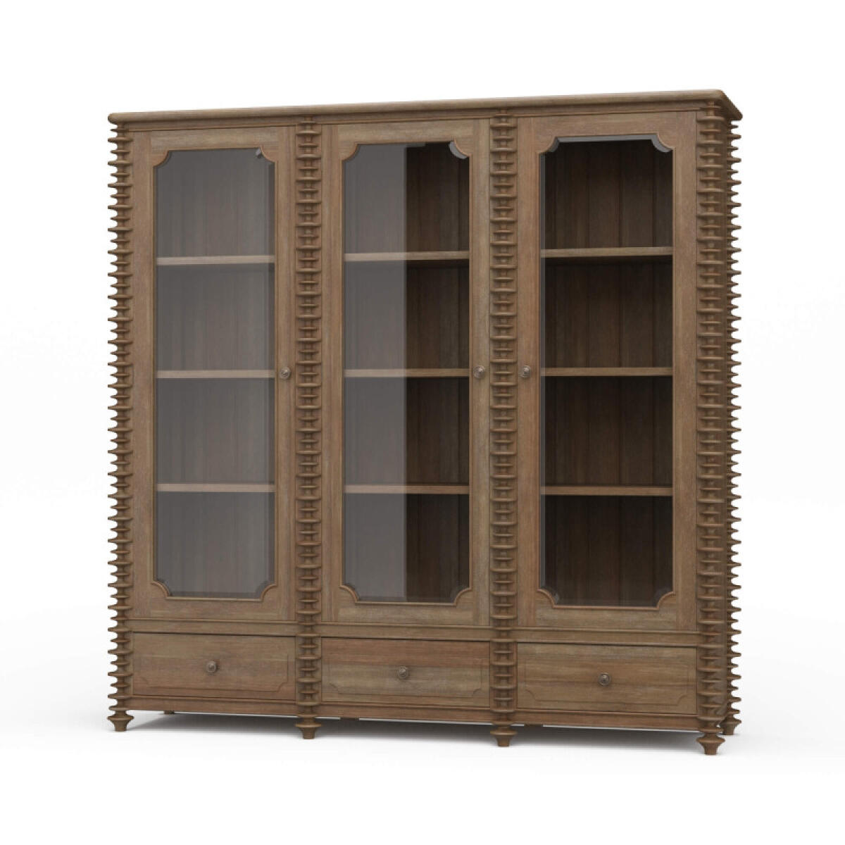f9b129189cac863336a133e5c5821728 Milano Bookcase W/ 3 Glass Doors - Image 1