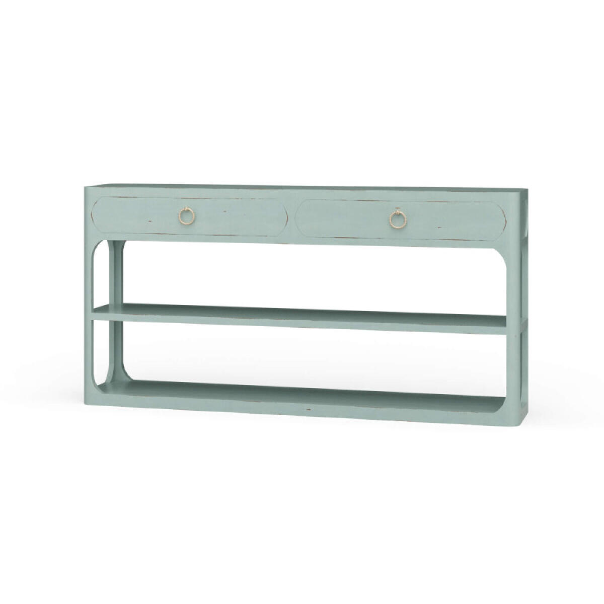 f9b480a5123fdffc232aa0340a92db36 Corte Open Console Table W/ 2 Drawers - Image 1