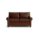 Carolina Leather Roll Arm Loveseat Loveseats Bassett Furniture 8