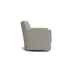 New American Living Leather Thin Track Arm Swivel Glider Chair - Image 4