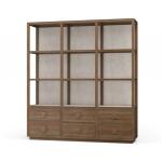 Cohan Open Cabinet W/ 6 Drawers W/ Rattan - Image 3