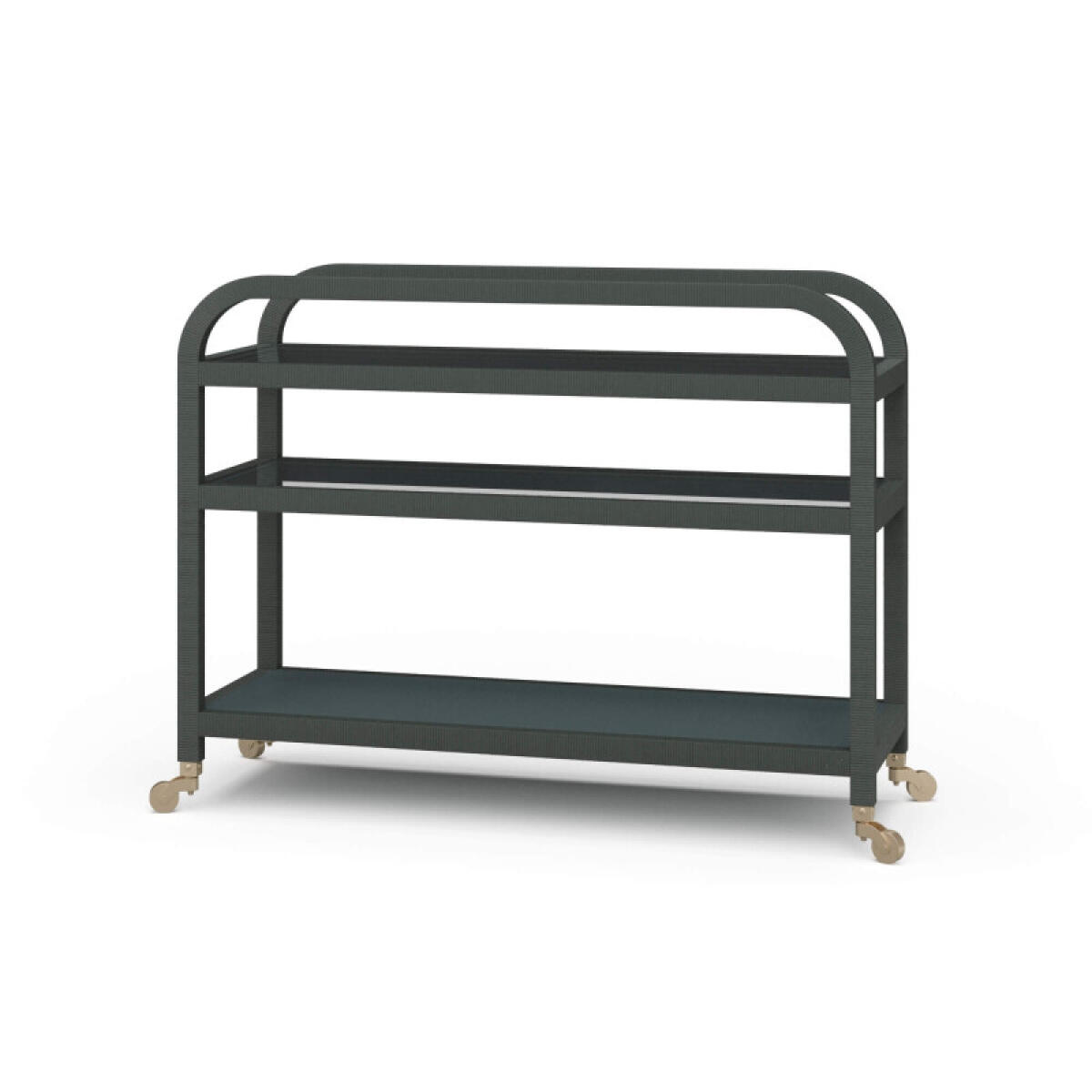 f9fda1a23b59be874fef319cd5eea668 Vannes Bar Cart W/ Rattan - Image 1