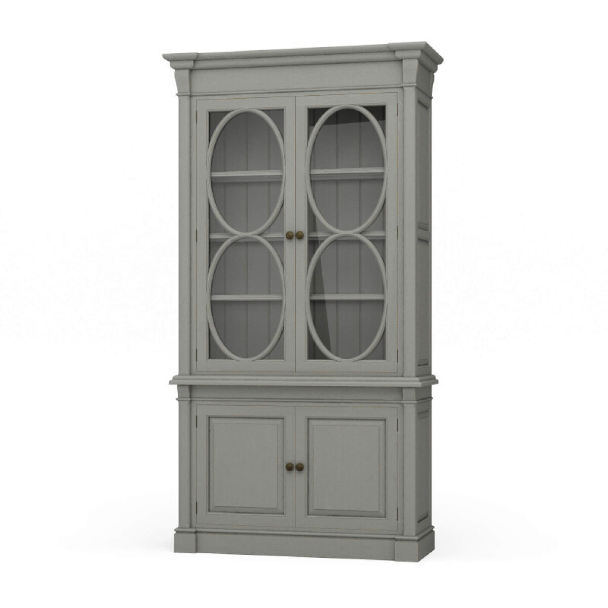 fa1ec894acad5706b1b15a7800f89808 Fiona 4 Door Display Cabinet W/ Glass Shelves - Image 1
