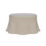 Newport Rattan Ottoman W/ Cushion - Image 3