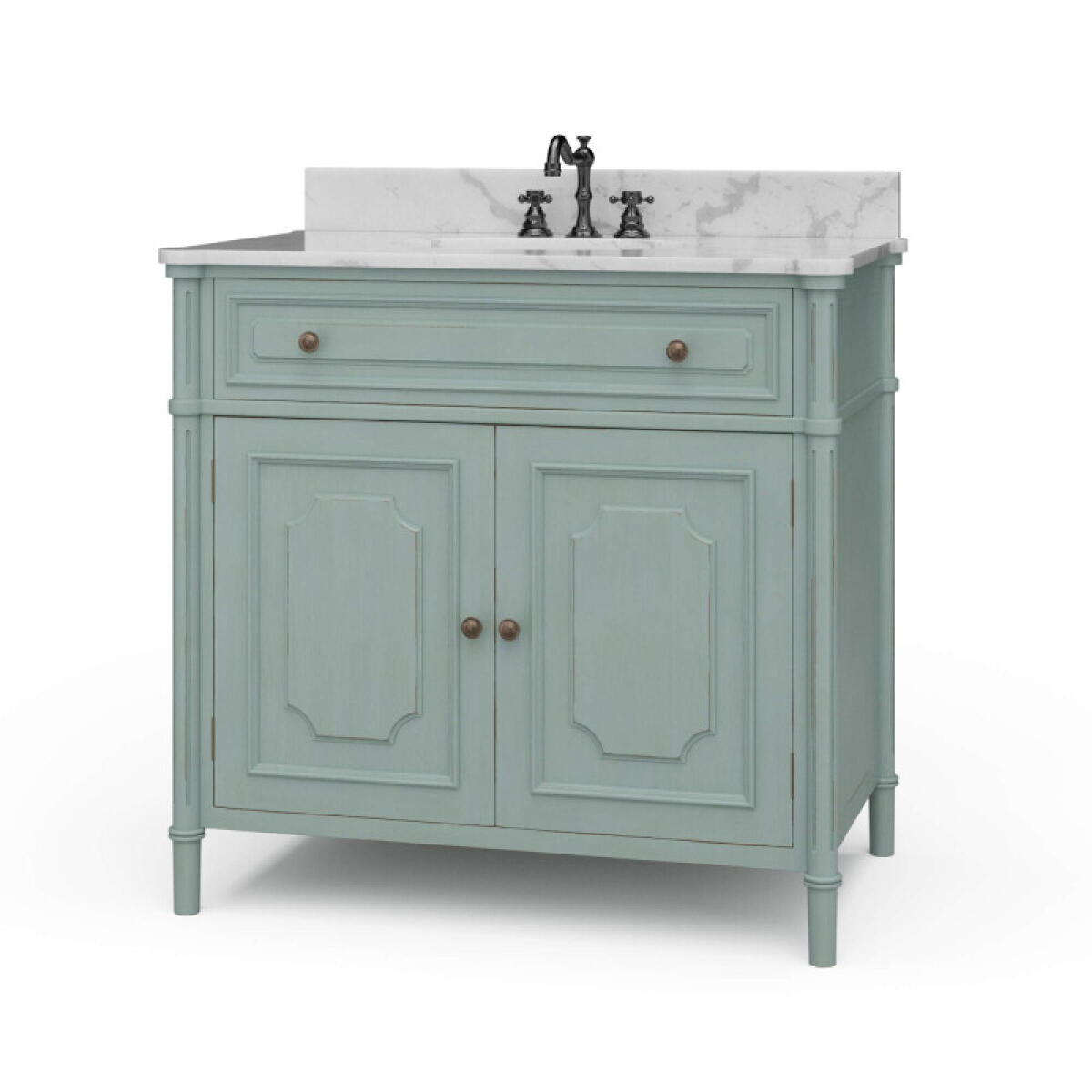 faa99f7871d12ed967592edf496e8c8b Nantes Single Vanity W/ Sink & Marble Top - Image 1