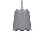 Scalloped Rattan Pendant Lighting Bramble 15