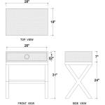 Renoir Raffia Bedside Table - Image 9