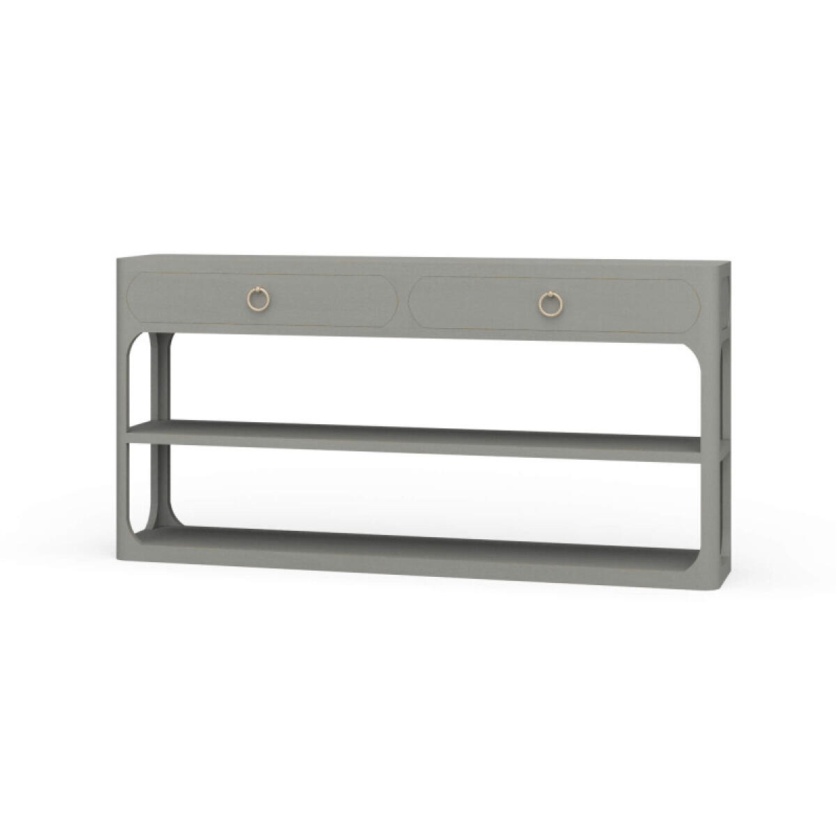 fb5a8a9ccbd066689832f02a9e0884fa Corte Open Console Table W/ 2 Drawers - Image 1