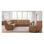 Fletcher Leather Power Reclining Sectional - Image 2