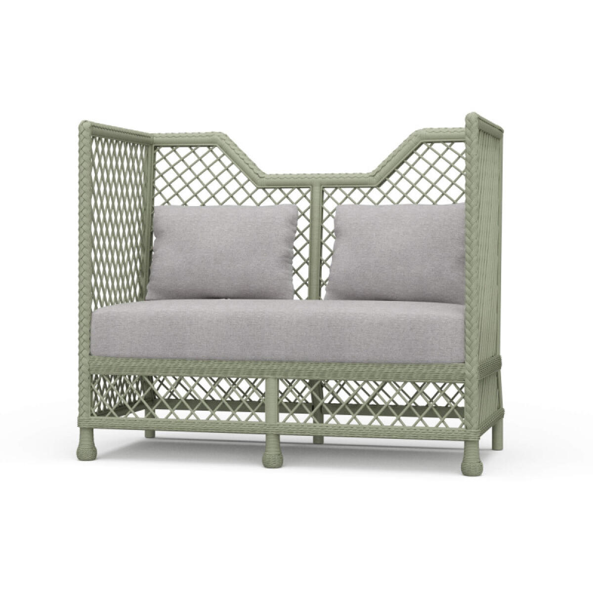 fbab4d40dd8d2067fcd0c461ceeaa8dc Rabana High Back Rattan Loveseat - Image 1