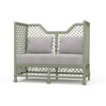 Rabana High Back Rattan Loveseat