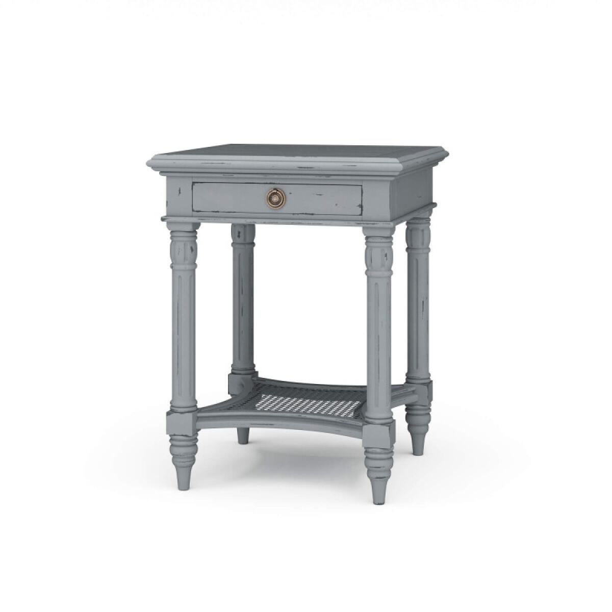 Montego Square End Table W/ Drawer End tables Blue 2 Montego Square End Table W/ Drawer End tables Blue 2
