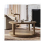 Cohan Coffee Table Small W/ Wood Shelf - Image 4