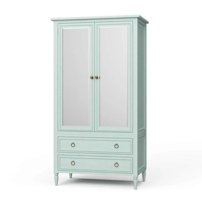 fbe056613a0959d87be062125c06a031 Cholet Wardrobe W/ 2 Drawer - Image 1