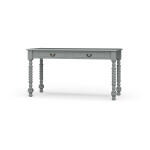 Console Desk W/ Barley Twist Leg Desks Blue 16