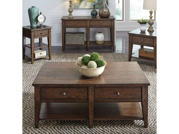 Lake House Cocktail Table Cocktail & Coffee Tables Brown
