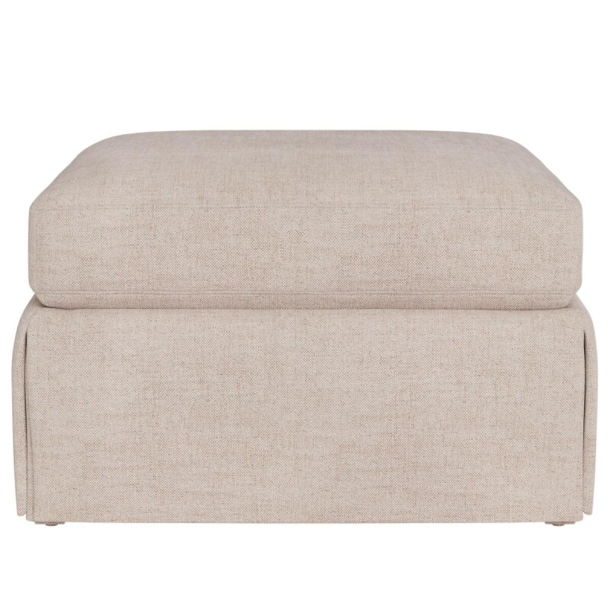 Hudson Skirted Ottoman -Special Order Ottomans & Poufs Cream 2 Hudson Skirted Ottoman -Special Order Ottomans & Poufs Cream 2