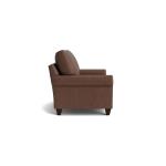 True Custom™ True CustomÂ® Leather Panel Arm Loveseat Loveseats Bassett Furniture 11