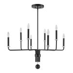 Ebony Elegance, 8 Lt Chandelier Lighting Black 15