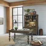 Americana Farmhouse 3 Piece Desk & Hutch Set