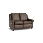 Magnificent Motion Leather Panel Arm Reclining Loveseat Sofas Bassett Furniture 10