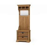 Homestead Narrow Hallstand W/ Rattan Baskets