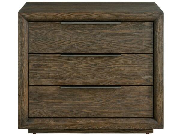 Modern Sable Plinth Nightstand Nightstands Brown 11