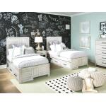 Complete Panel Bed, Twin 3/3 Stone Path Gray Finish Youth Beds Legacy Classic Furniture 13