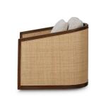 Willis Swivel Chair W/ Mahogany Frame & Rattan - Image 7