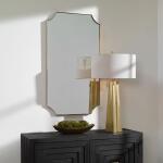 Lennox Mirror, Brass Mirrors Brass 14