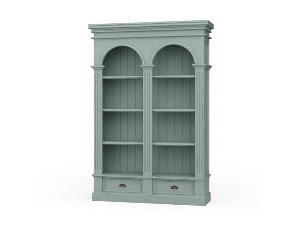 Roosevelt Double Arch Bookcase Bookcases Blue