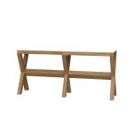 Renoir Console W/ Raffia