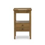 Eton 2 Drawer Side Table W/ Pull Out Shelf Chairside Tables Bramble 19