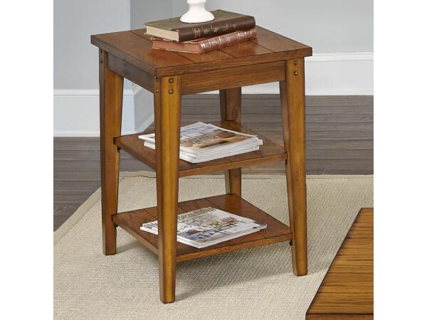 Lake House Tiered Table End tables Brown