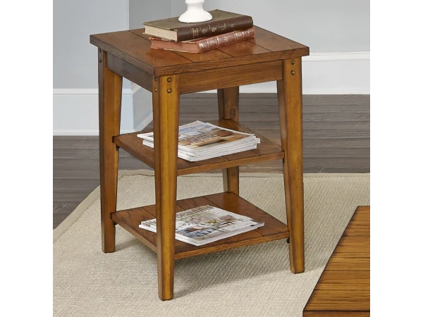 Lake House Tiered Table End tables Brown