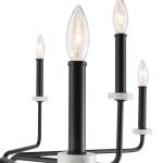 Ebony Elegance, 8 Lt Chandelier Lighting Black 17