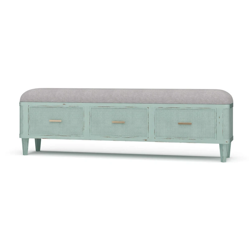 fda7b8ac9cfffcf85f2aa230819133f0 Lexington Bench W/ Rattan - Image 1