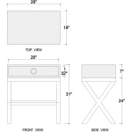Renoir Rattan Bedside Table - Image 8