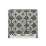 Chloe Small Dresser W/ Rafia Dressers Blue 18