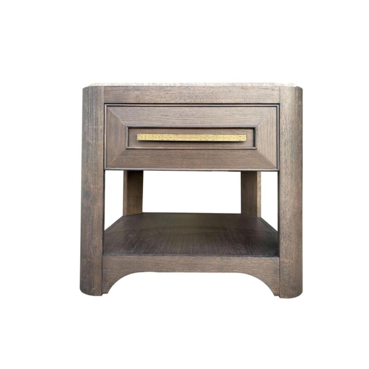 Square End Table With Stone Top End tables Brown 2 Square End Table With Stone Top End tables Brown 2