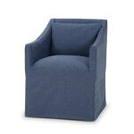 Zara Slipcovered Dining Chair W/ Arms Chairs & Benches Bramble 16