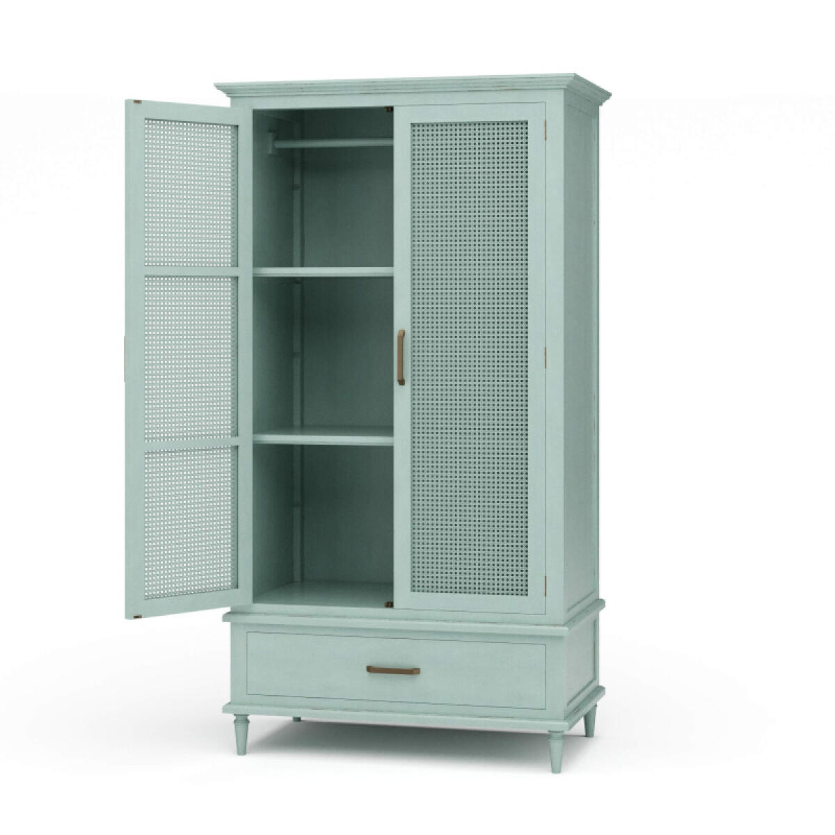 fe355dcb61dd2dc9cb0d283854b515ef Jamison Wardrobe W/ Rattan Door - Image 1