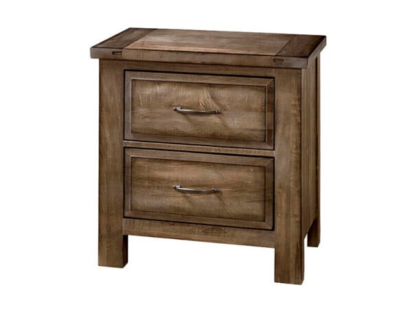 Maple Road Night Stand – 2 Drawers Nightstands Brown