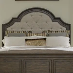 King Uph Arched Panel Headboard
