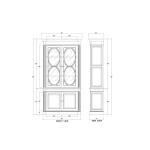 Fiona 4 Door Display Cabinet W/ Glass Shelves - Image 2